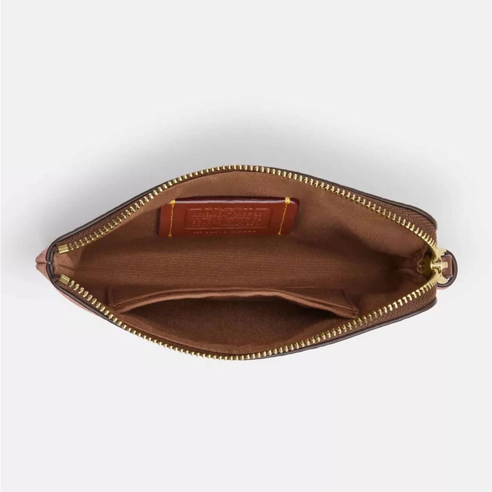 Coach Halloween Corner Zip Wristlet in Signature Canvas Jack O’Lantern Print NWT - Picture 2 of 9